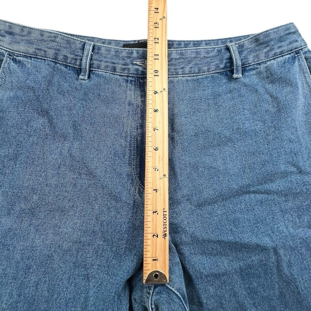 Kobi Halperin Womens 16 Effie Wide Leg Medium Wash High Rise Jeans Slash Pockets - Picture 6 of 9